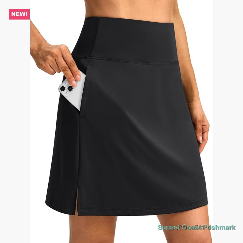 Polyester Elastane Skort With 3 Pockets High Wais… - image 1